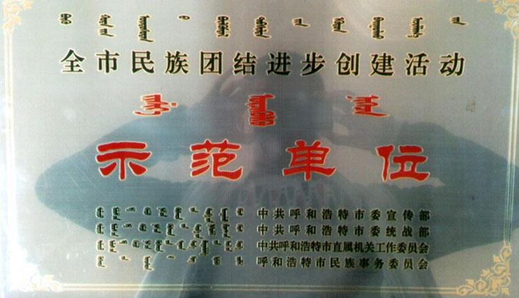 全市民族團(tuán)結(jié)進(jìn)步創(chuàng)建活動(dòng)示范單位